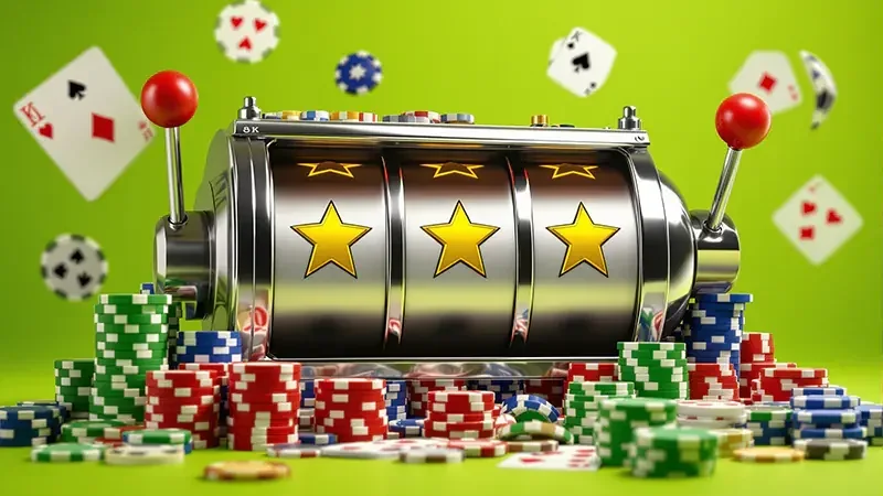 Tampilan permainan slot bertema cerah di PLANET77