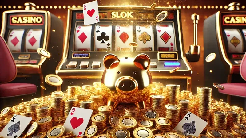 Tampilan slot mobile dengan reel dan tombol permainan